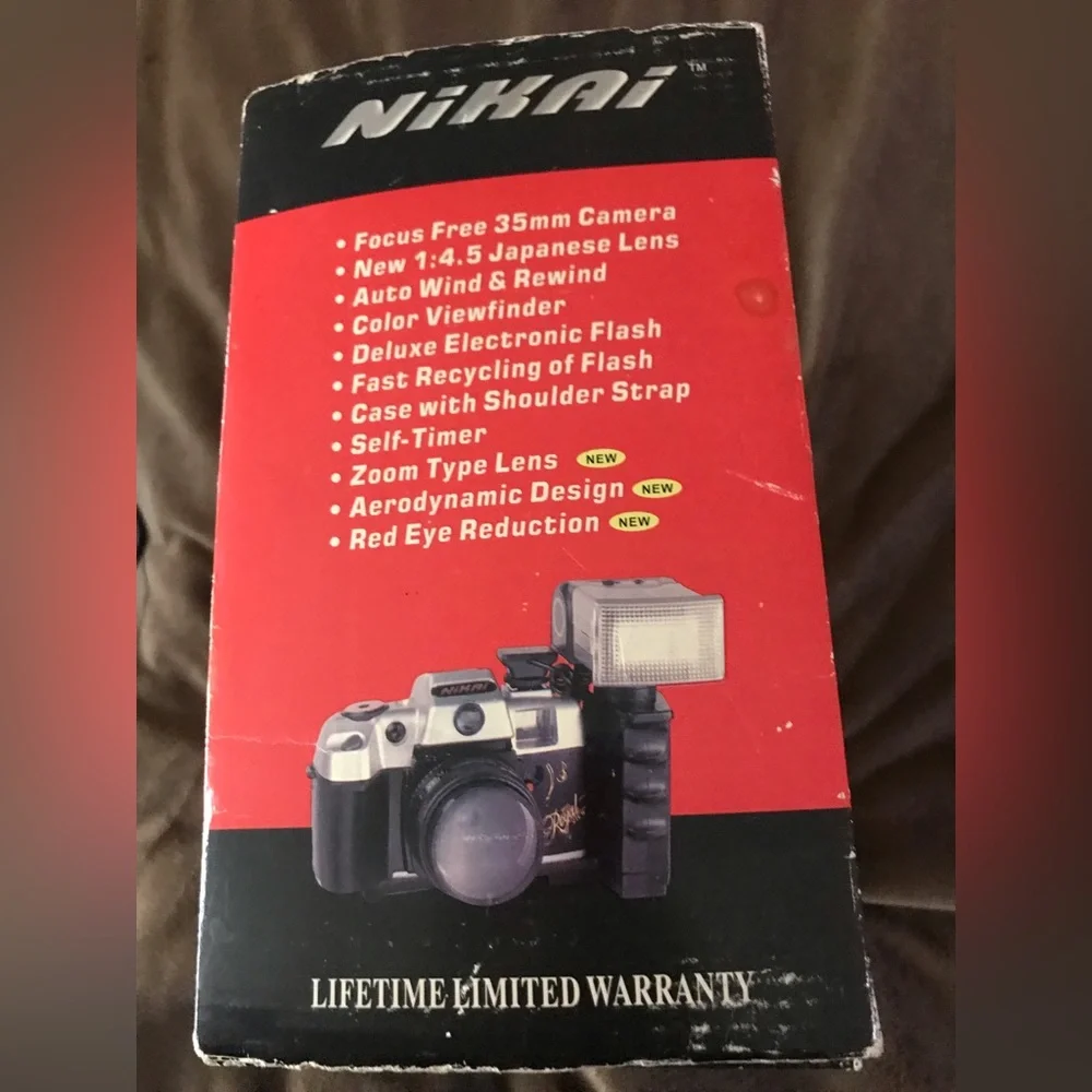 🌟7xHP🌟NIB VTG Nikai Deluxe Camera Set with Self Timer 35mm
